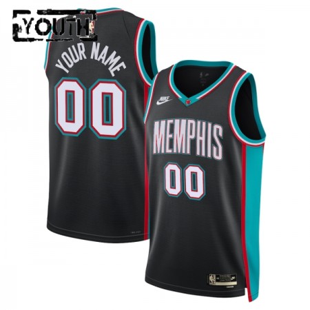 Camiseta Niños NBA Memphis Grizzlies Personalizadas 2025-26 Nike Classic Edition Negro Swingman